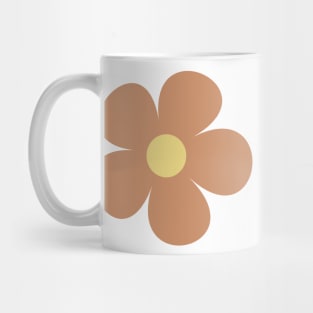 cute muted terracotta retro flower Mug